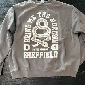 Bring Me The Horizon Gray Sheffield Graphic Men's Sweater